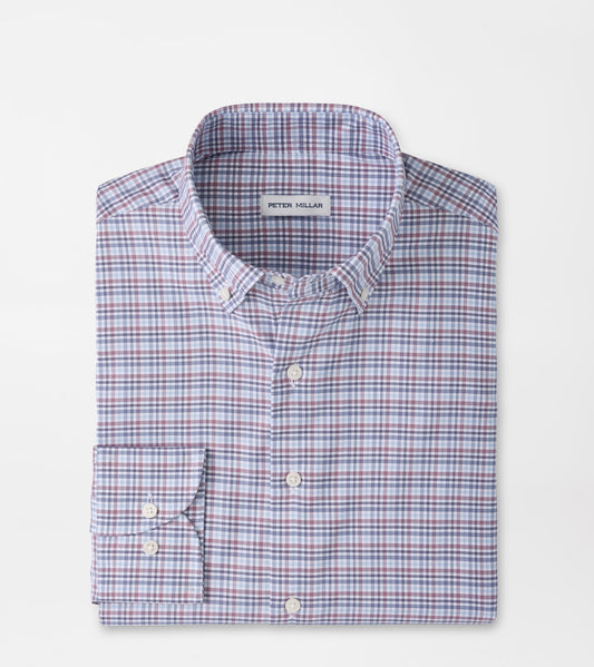Wayne Performance Twill Sport Shirt | Blue Freesia