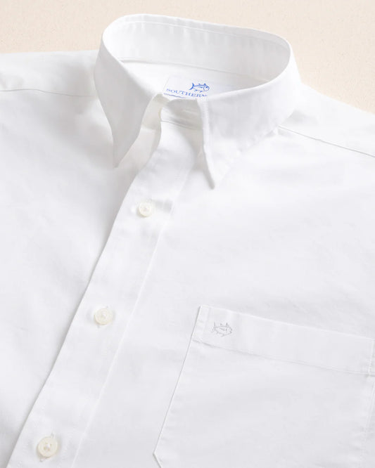 Charleston Overbrook Solid Sportshirt | White