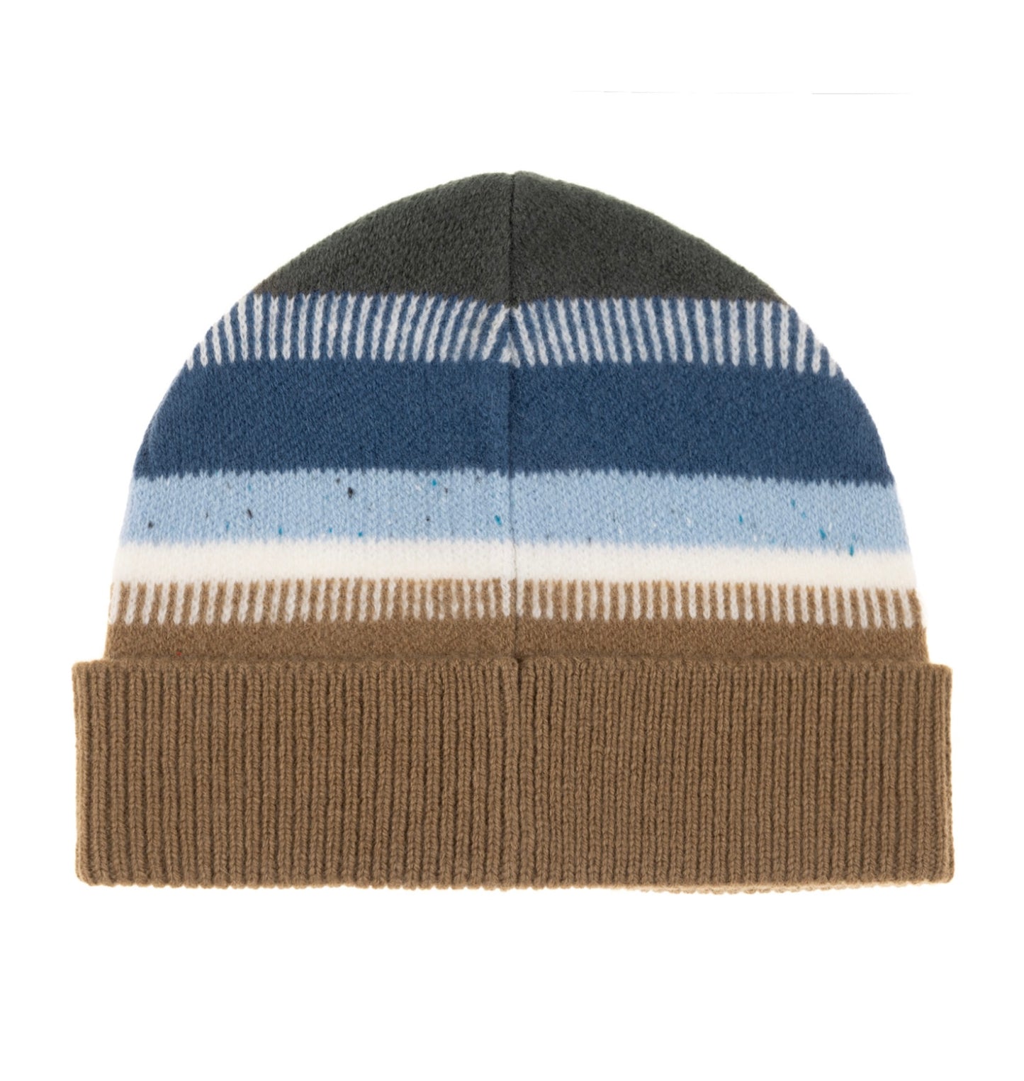 Striped Beanie | Brown