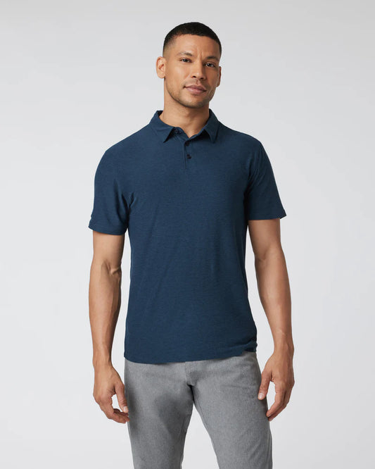 Strato Tech Polo | Heather Navy