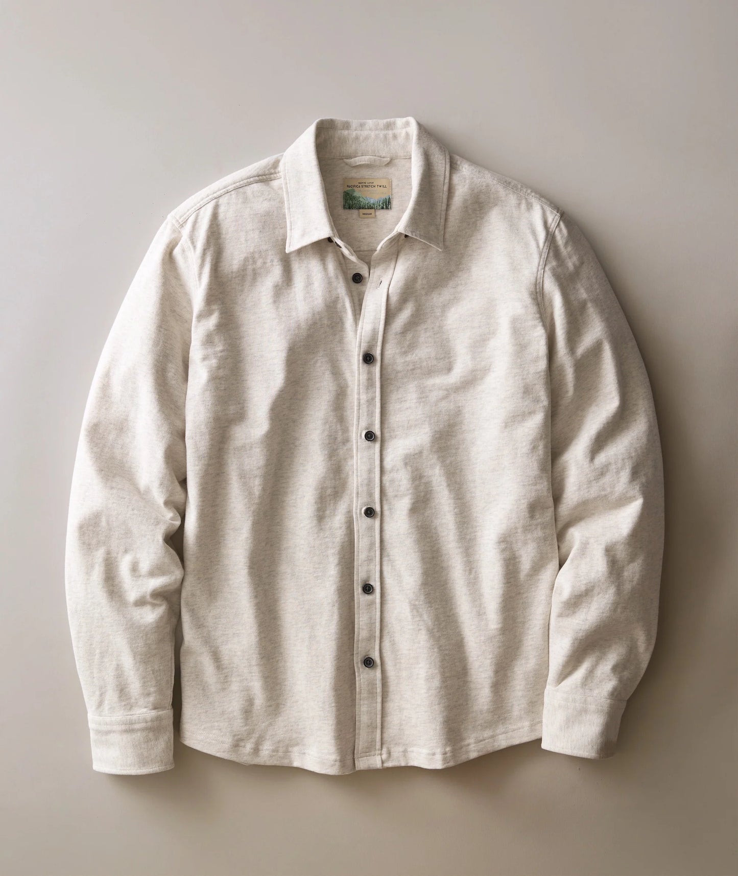 Luxe Jersey Shirt | Oatmeal Heather