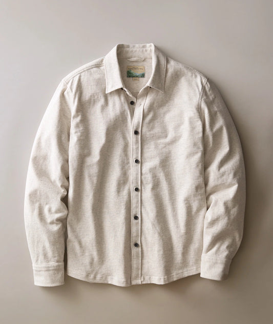 Luxe Jersey Shirt | Oatmeal Heather