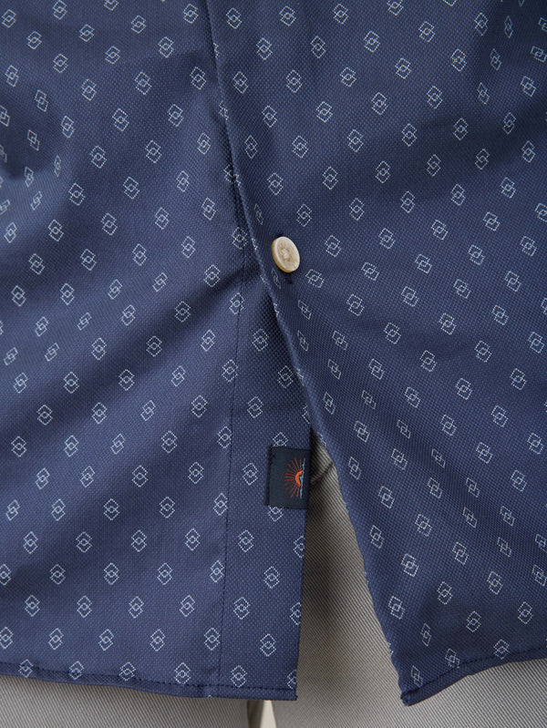 SS Movement Monterrey Shirt | Navy Dusk Diamond