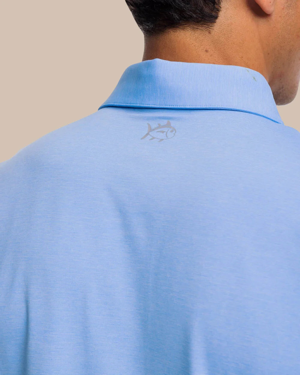 Brrr-eeze Heather Perf Polo | Heather Ocean Channel
