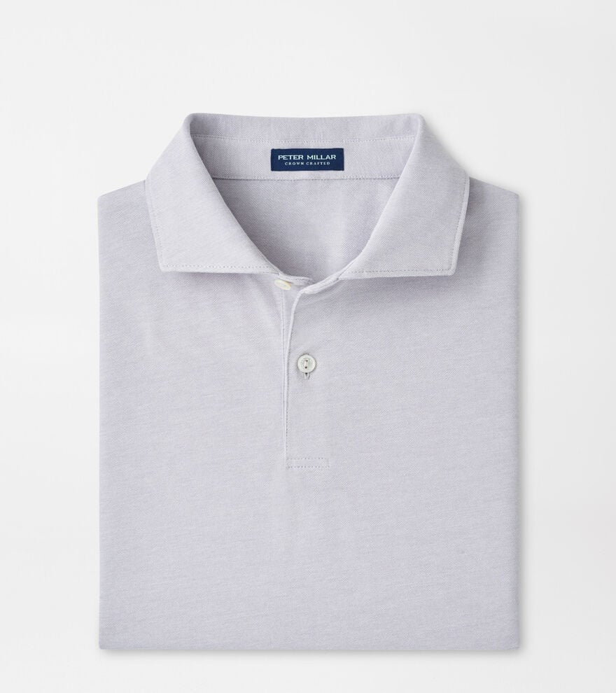 Albatross Cotton-Blend Pique Polo | Gale Grey