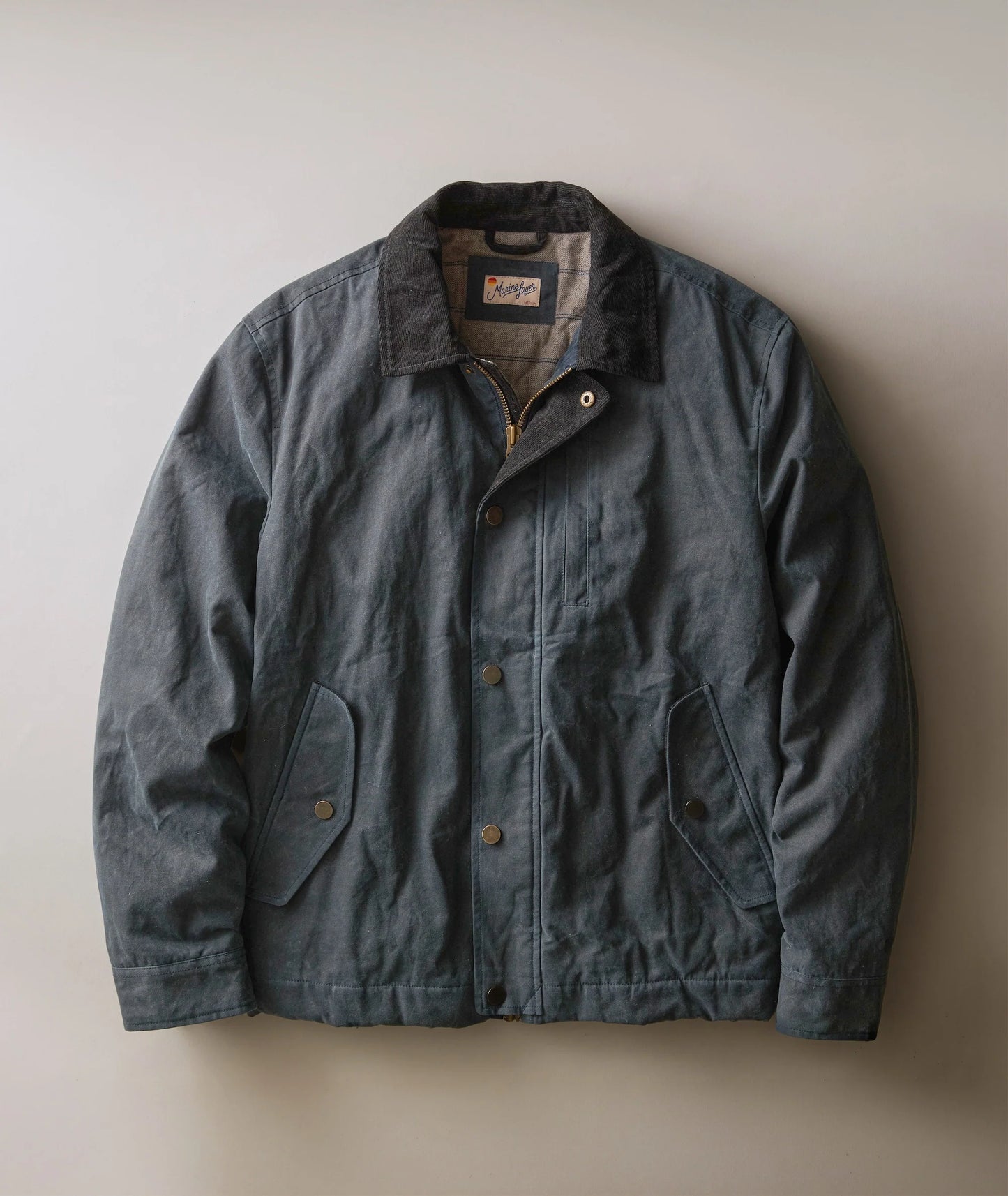 Weston Wax Canvas Barn Jacket | Dark Blue