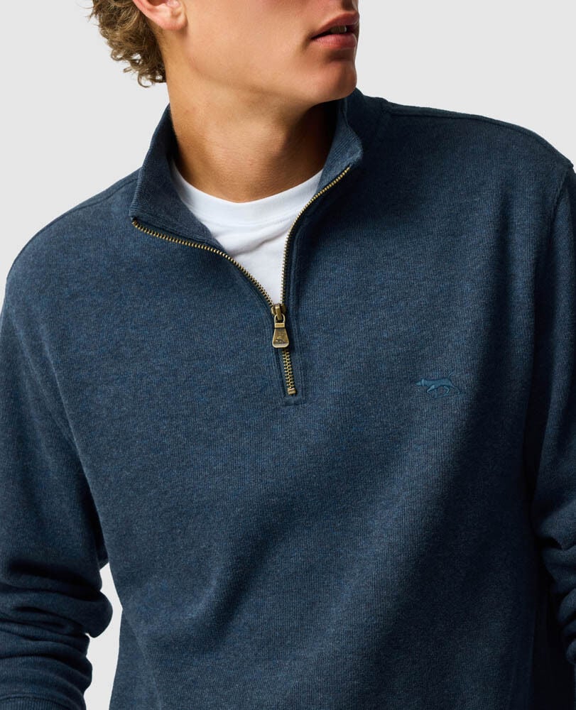 Alton Ave 1/4 Zip | Deep Ocean