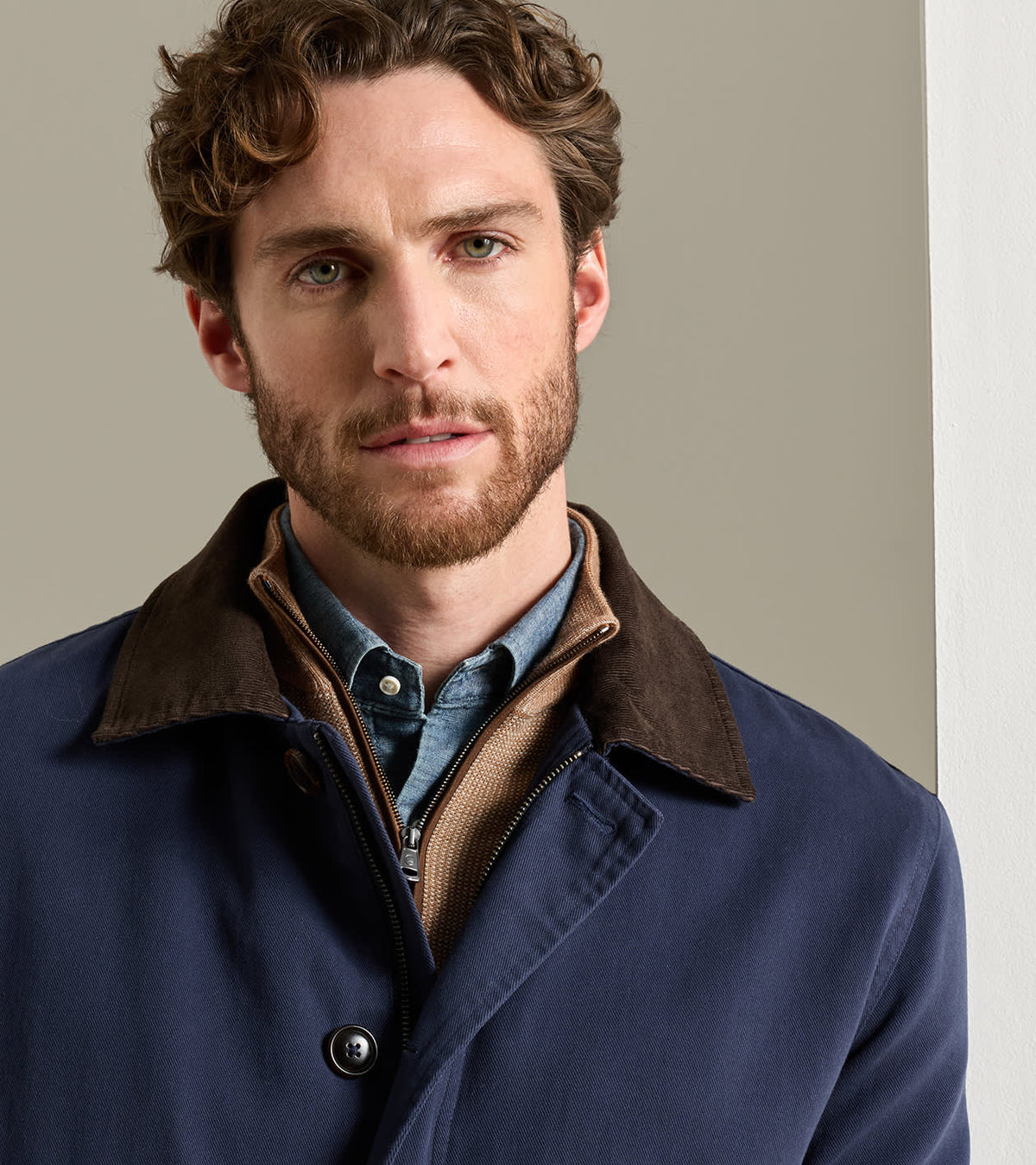 Chatham Cotton Cashmere Coat | Providence Navy