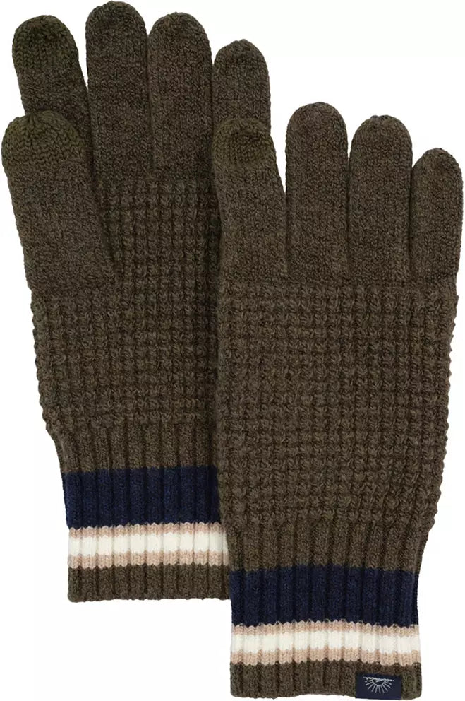 Jackson Stripe Glove | Olive Heather