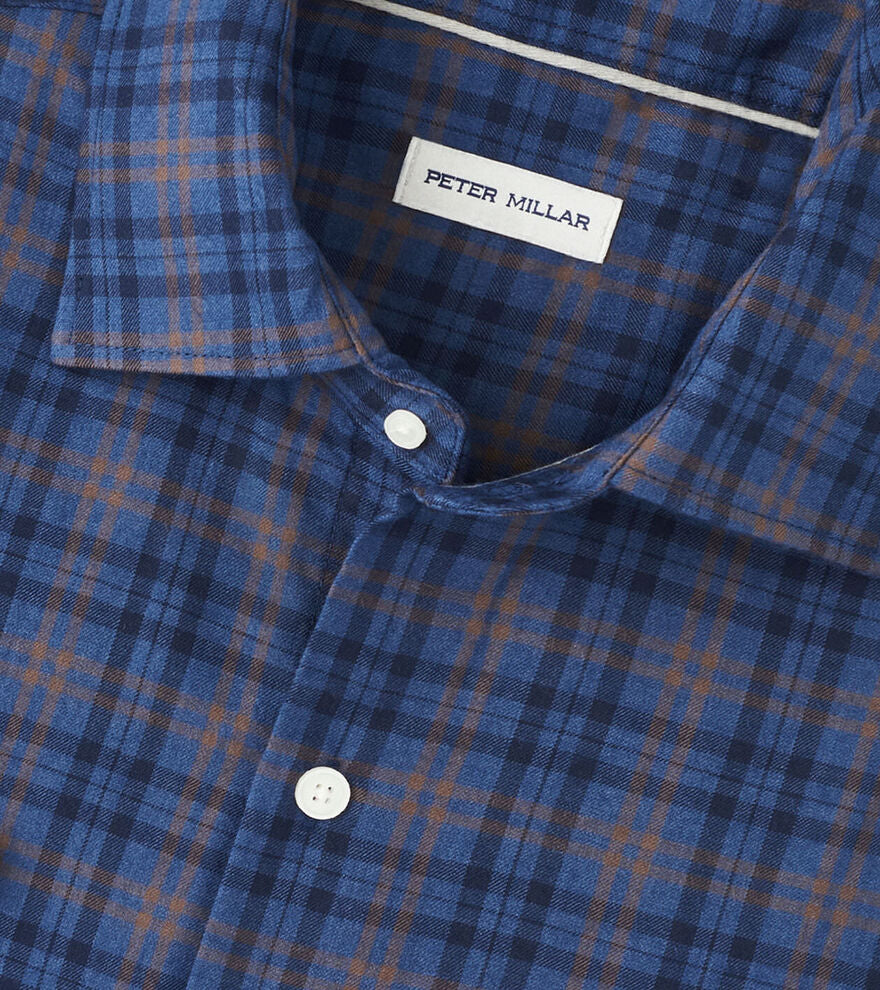 Bar Harbor Flannel Sport Shirt | Blue Haze