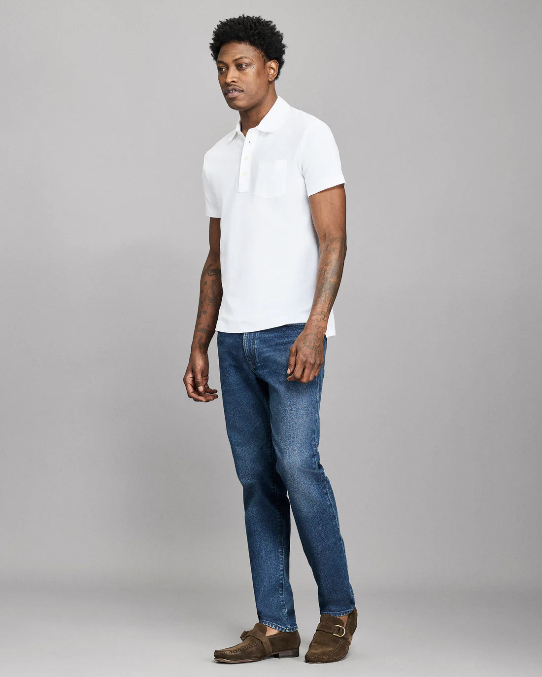 Pique Pensacola Polo | White