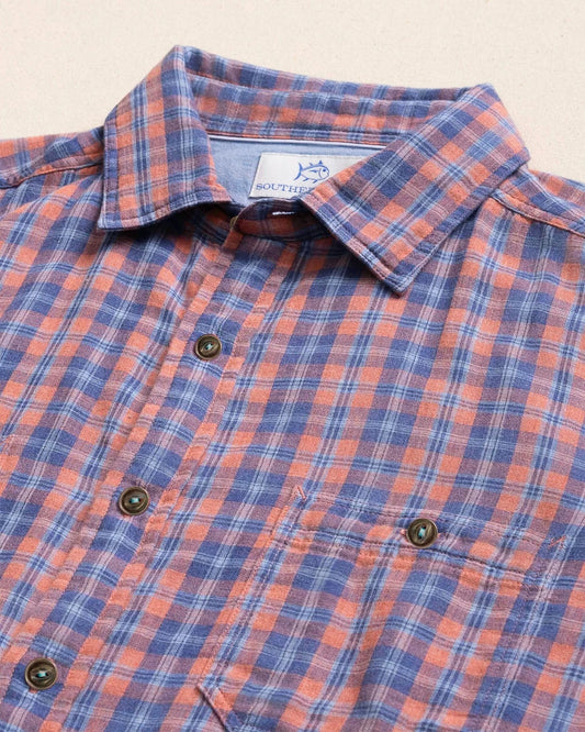 Coral Cove Sportshirt | Heather Coral Beach