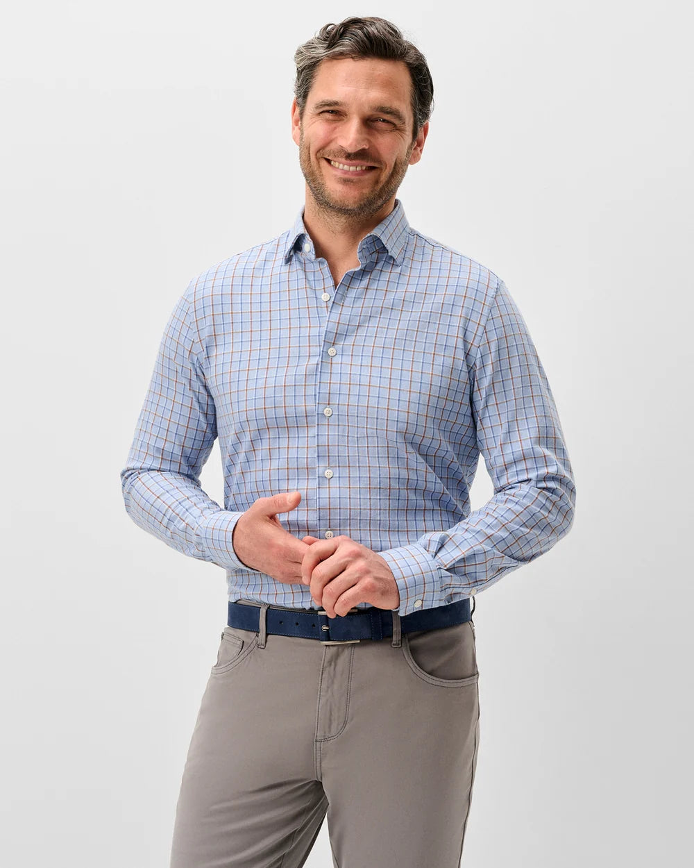 Chestnut Pane Performance Shirt | Salt Creek
