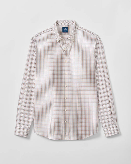 Sandlewood Pane Performance Shirt | White