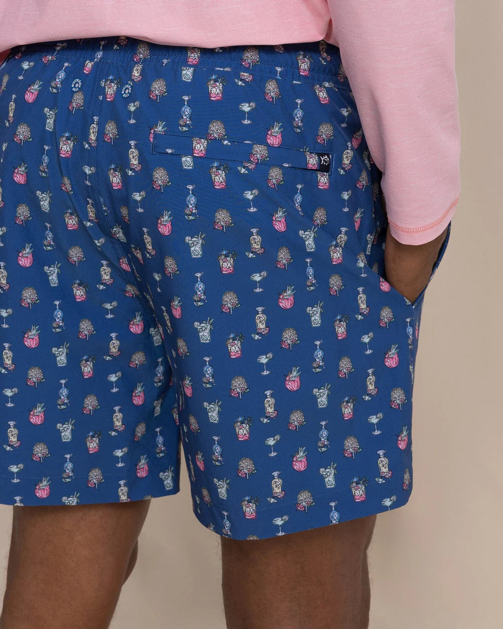 Tropical Tango Swim Trunk | Nautical Blue