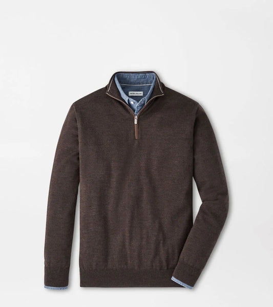 Autumn Crest Suede Trim 1/4 Zip | French Press