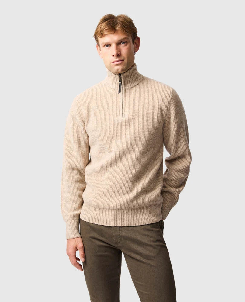 Robbies Road 1/4 Zip | Flax