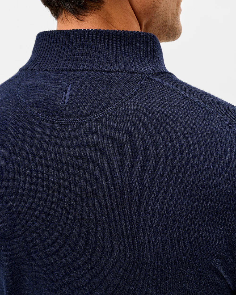 Raynor Merino 1/4 Zip Sweater | Navy