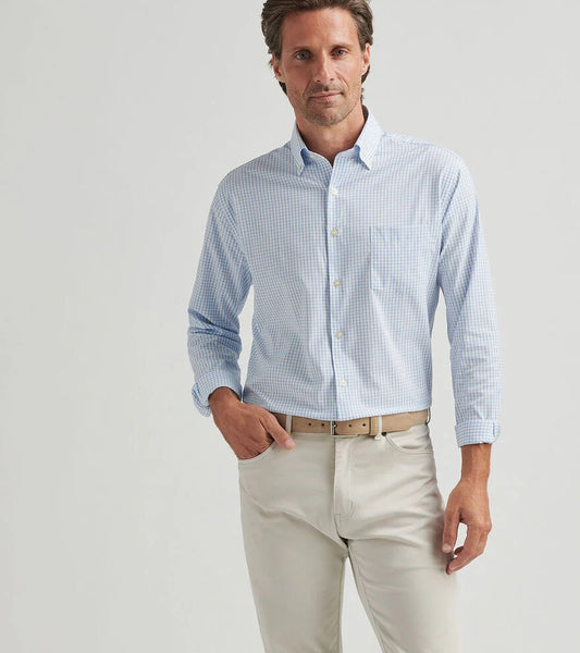 Hanford Performance Twill Sport Shirt | Cottage Blue