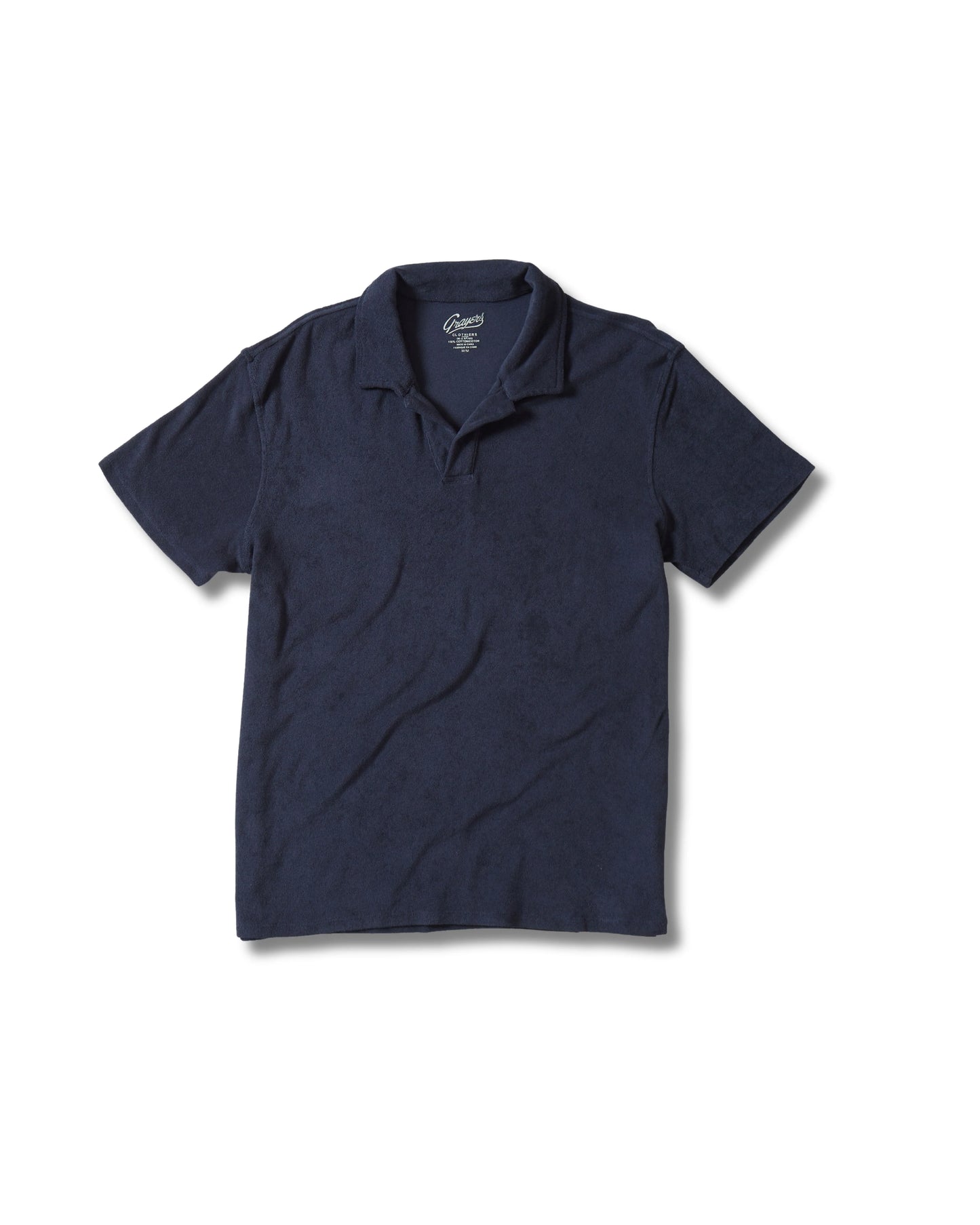 Riviera Terry Polo | Midnight Navy
