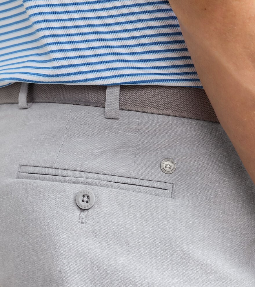 Surge Linen-Blend Performance Short | Gale Grey