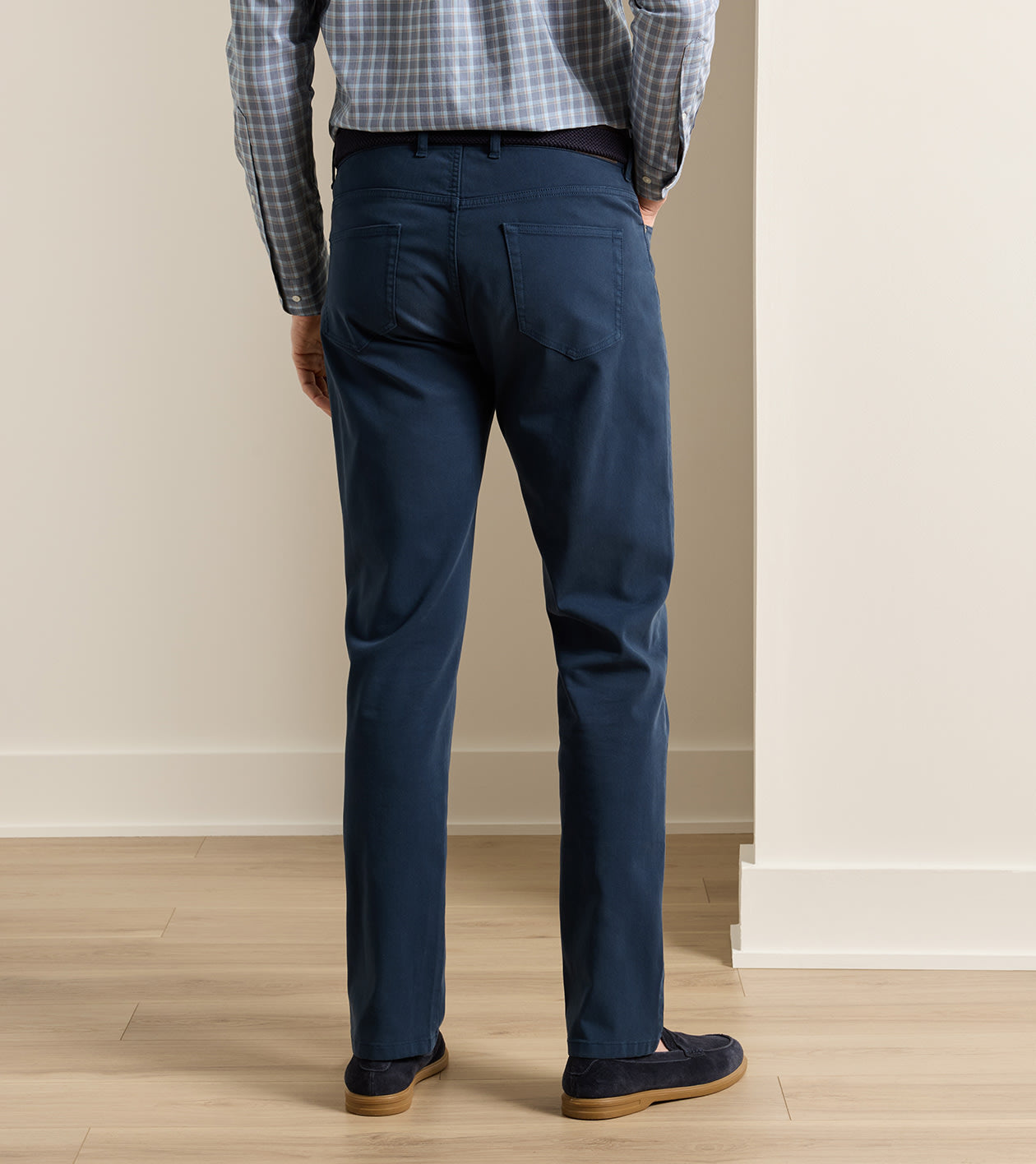 Crown Cotton Canvas Five-Pocket Pant | Atlantic Navy