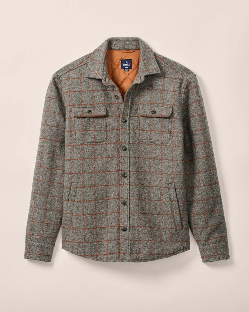 McDowell Wool Quilt-Lined Shacket | Charcoal