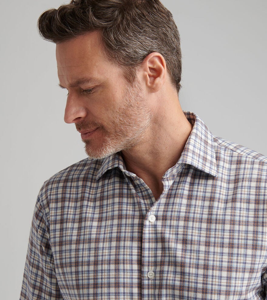 Waynesville Flannel Sport Shirt | Winter Ivory