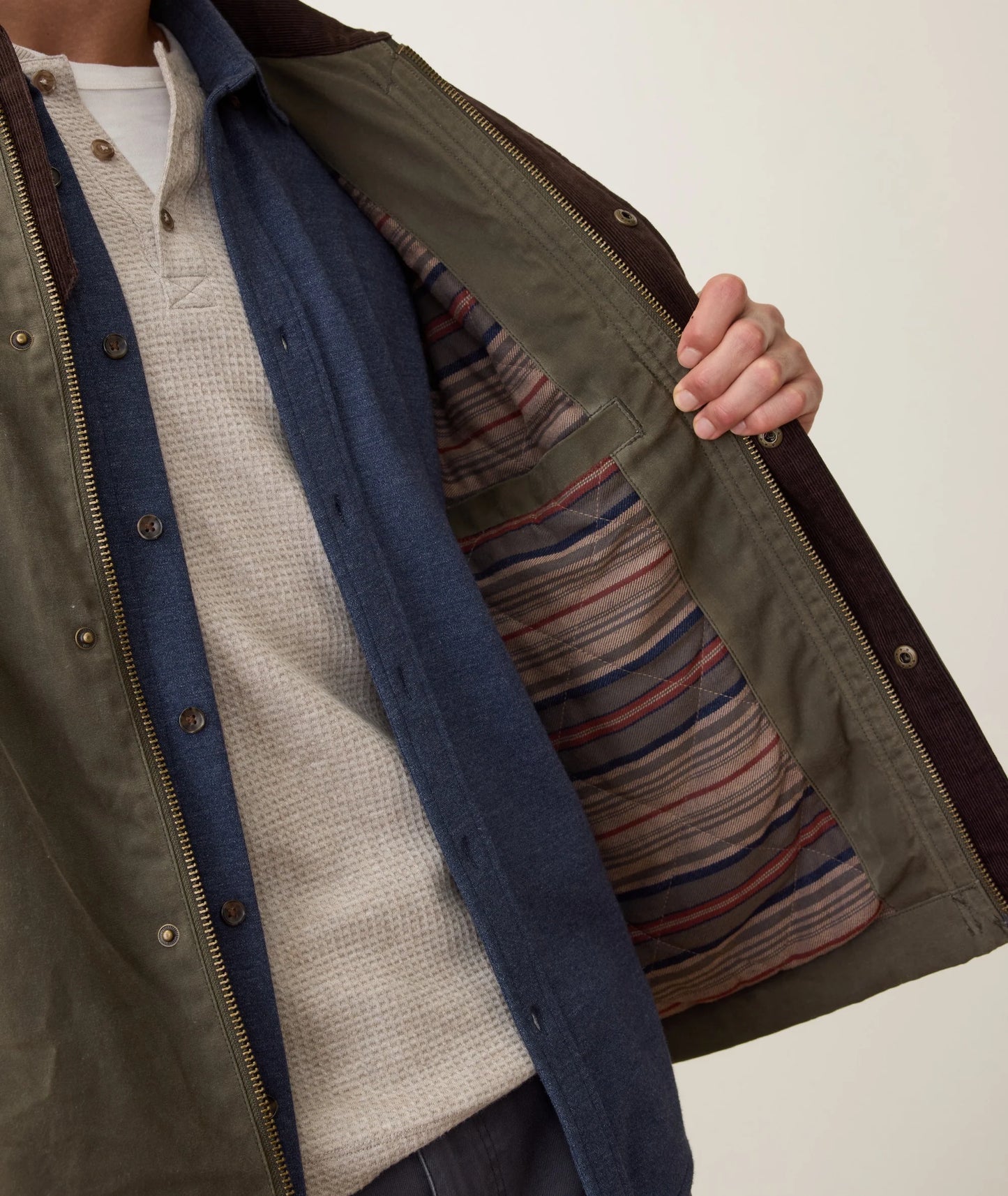 Weston Wax Canvas Barn Jacket | Olive