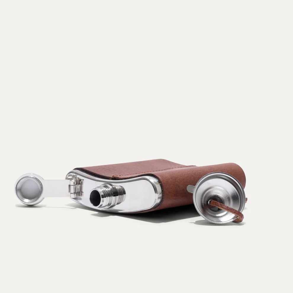 Leather & Stainless Steel Flask