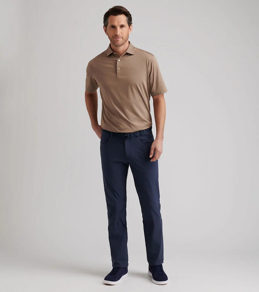 Brevard Perf Flannel Five-Pocket Pant | Navy