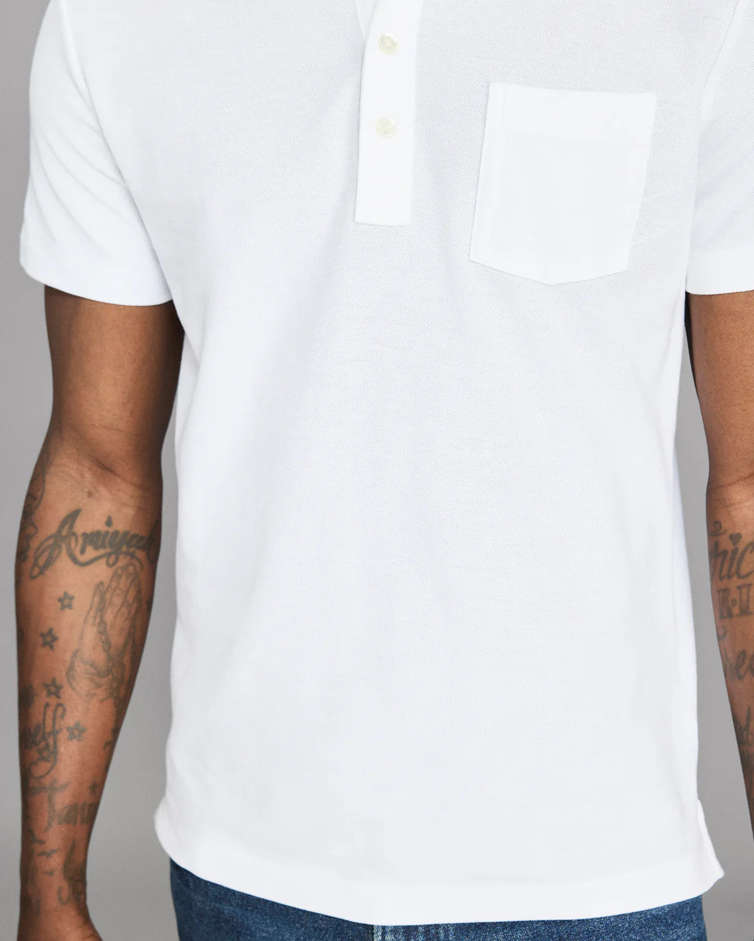Pique Pensacola Polo | White