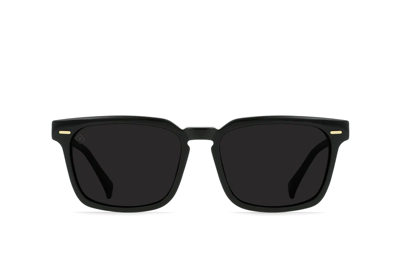 Adin Polarized Sunglasses | Recycled Black/Dark Smoke