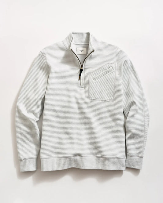 Quilted Half Zip | Beach Blue