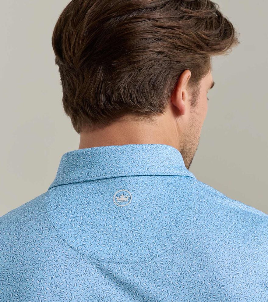 Magnolia Performance Jersey Polo | Cottage Blue