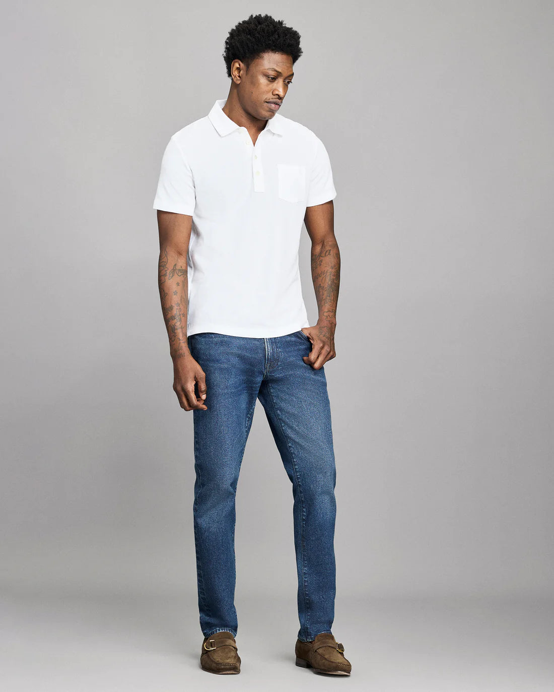 Pique Pensacola Polo | White