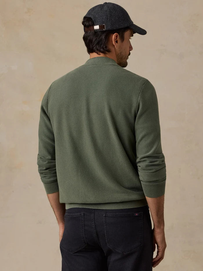Sunwashed Sweater Polo | Mountain Green