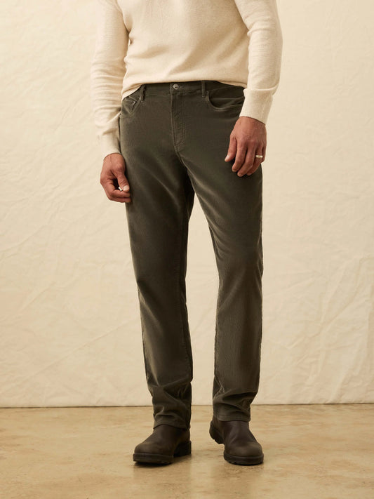 Stretch Terry Cord Five-Pocket Pant | Mountain Forest
