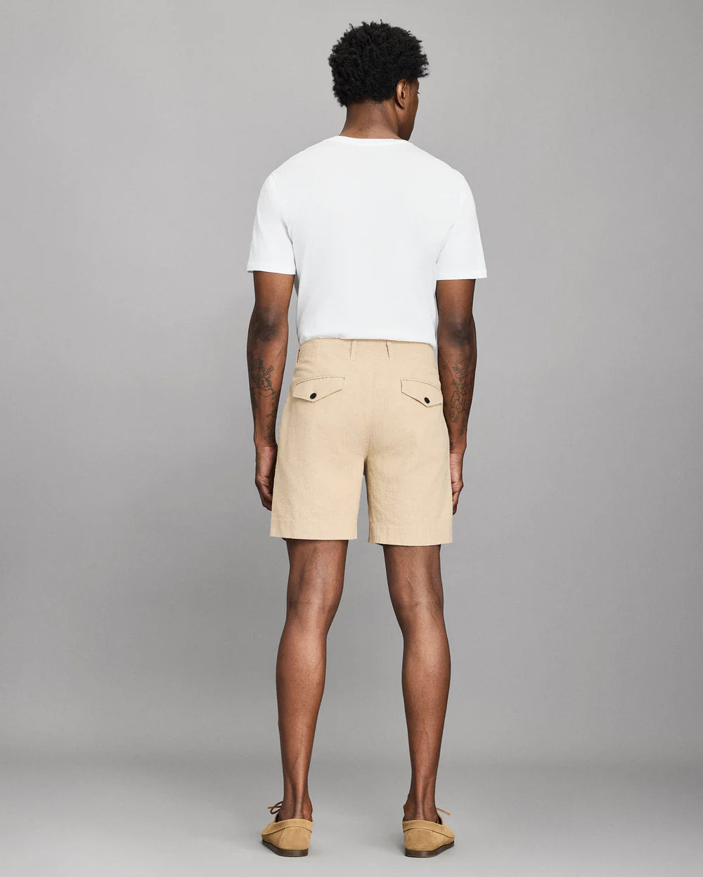 Slub Cotton Moore Short | Khaki