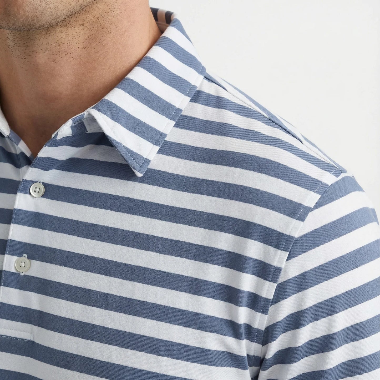 Prep Stripe Polo | Indigo