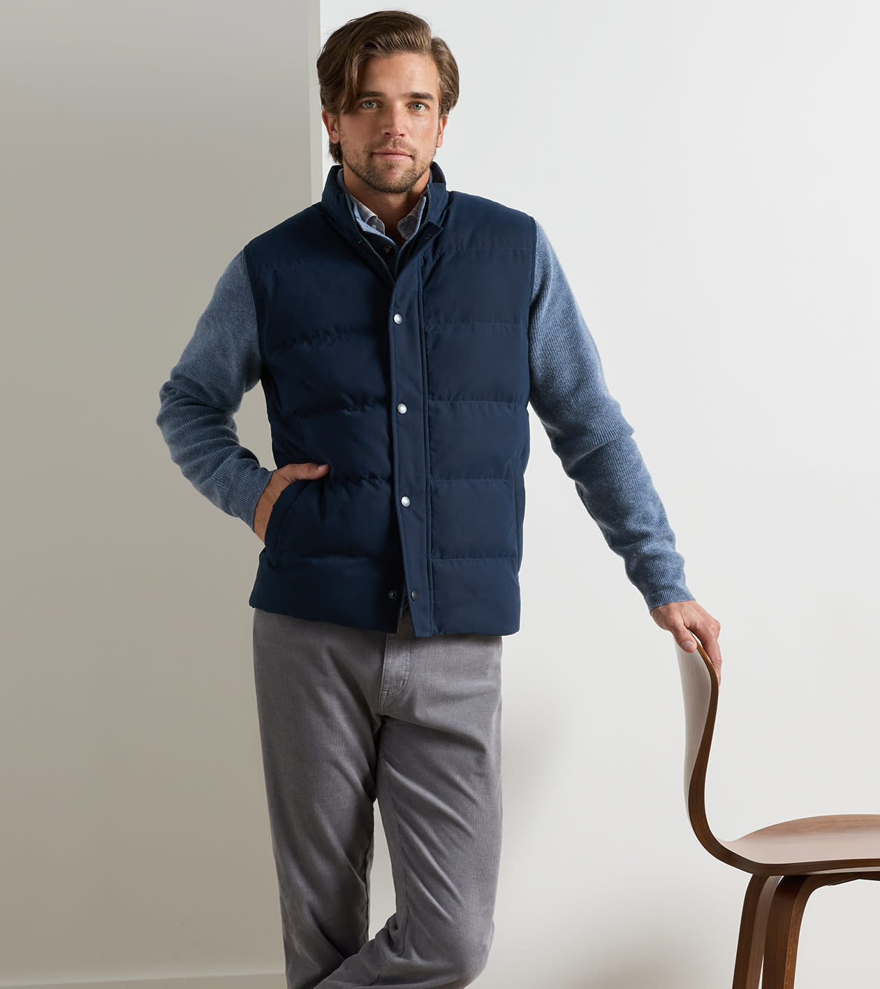 Bedford Quilted Vest | Dark Navy