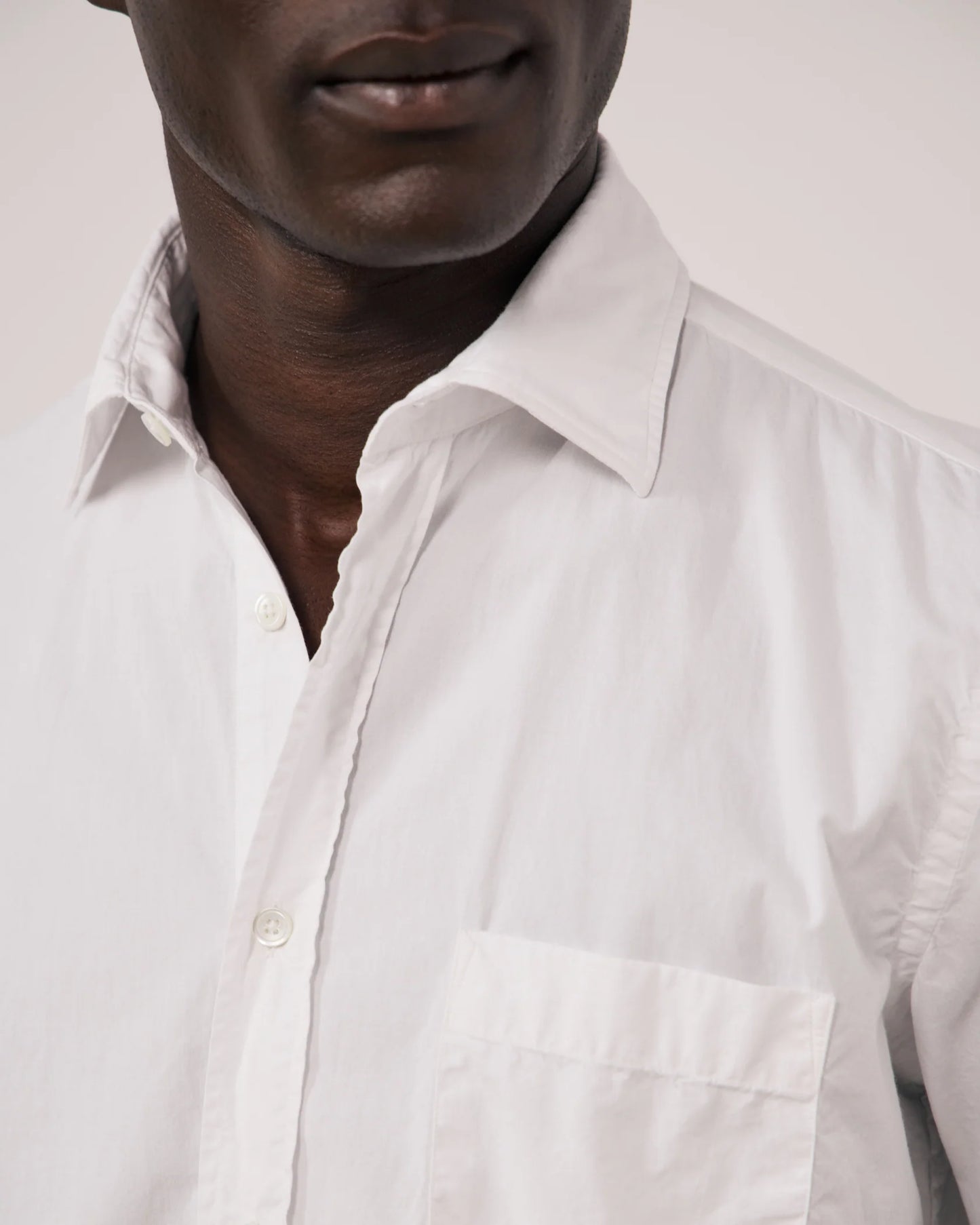 Paul Cotton Gabardine Shirt | White