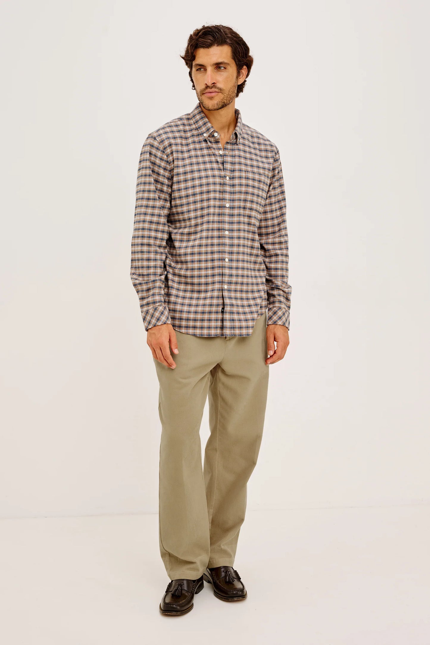 Vance Shirt | Cedar Navy Silver
