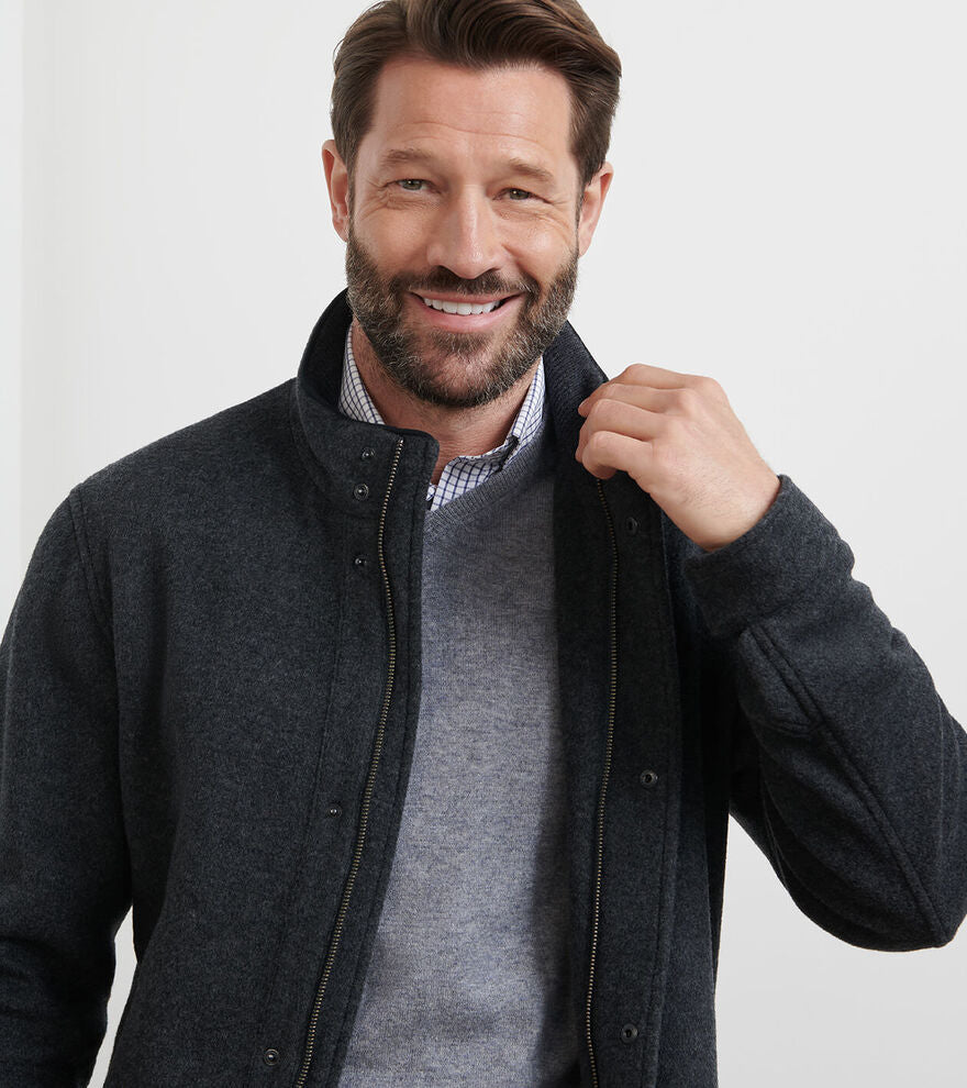 Crown Flex Merino City Coat | Iron