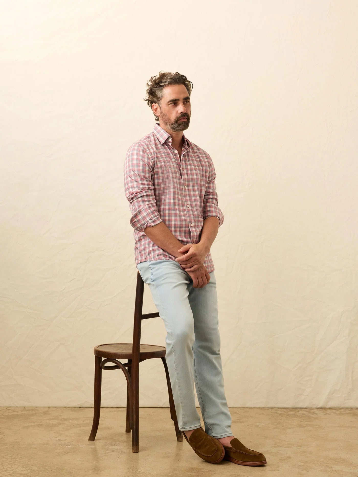 Movement Shirt | Red Charcoal Plaid