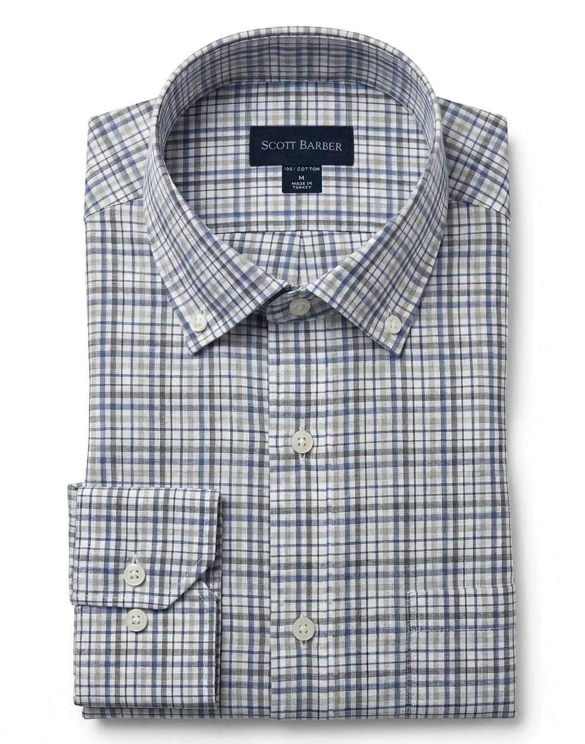 Newport Poplin Heathered Plaid | Blue