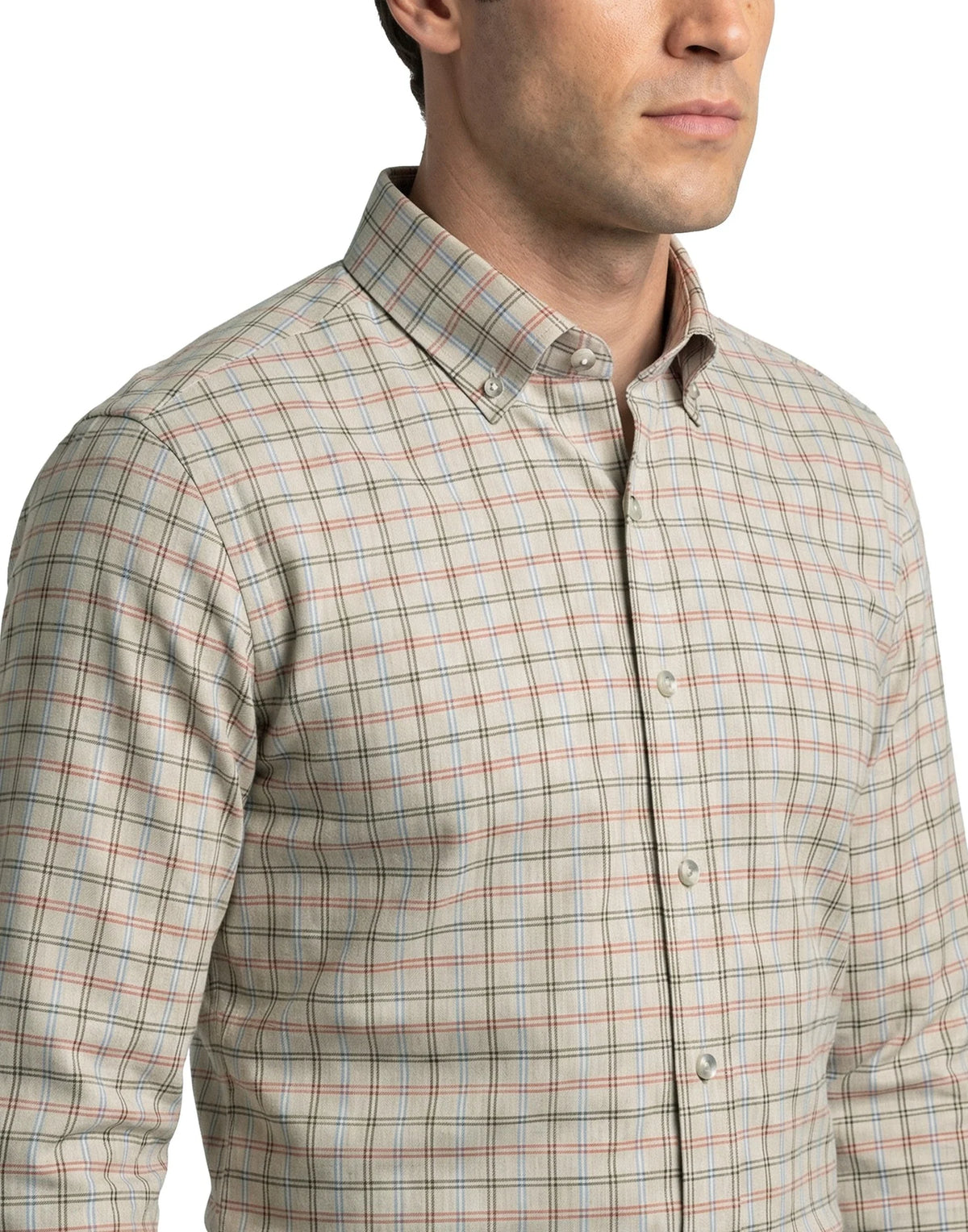 Essex Twill Heathered Pane | Khaki