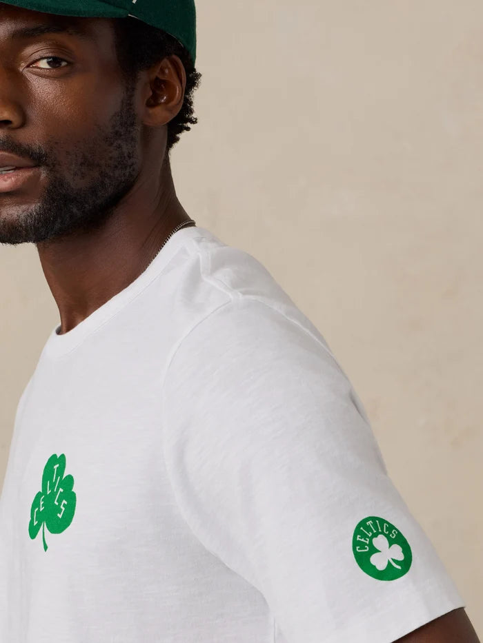 Boston Celtics Sunwashed Regenerative Tee | White