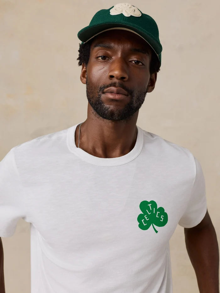 Boston Celtics Sunwashed Regenerative Tee | White